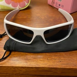 Mens white Oakley sunglasses